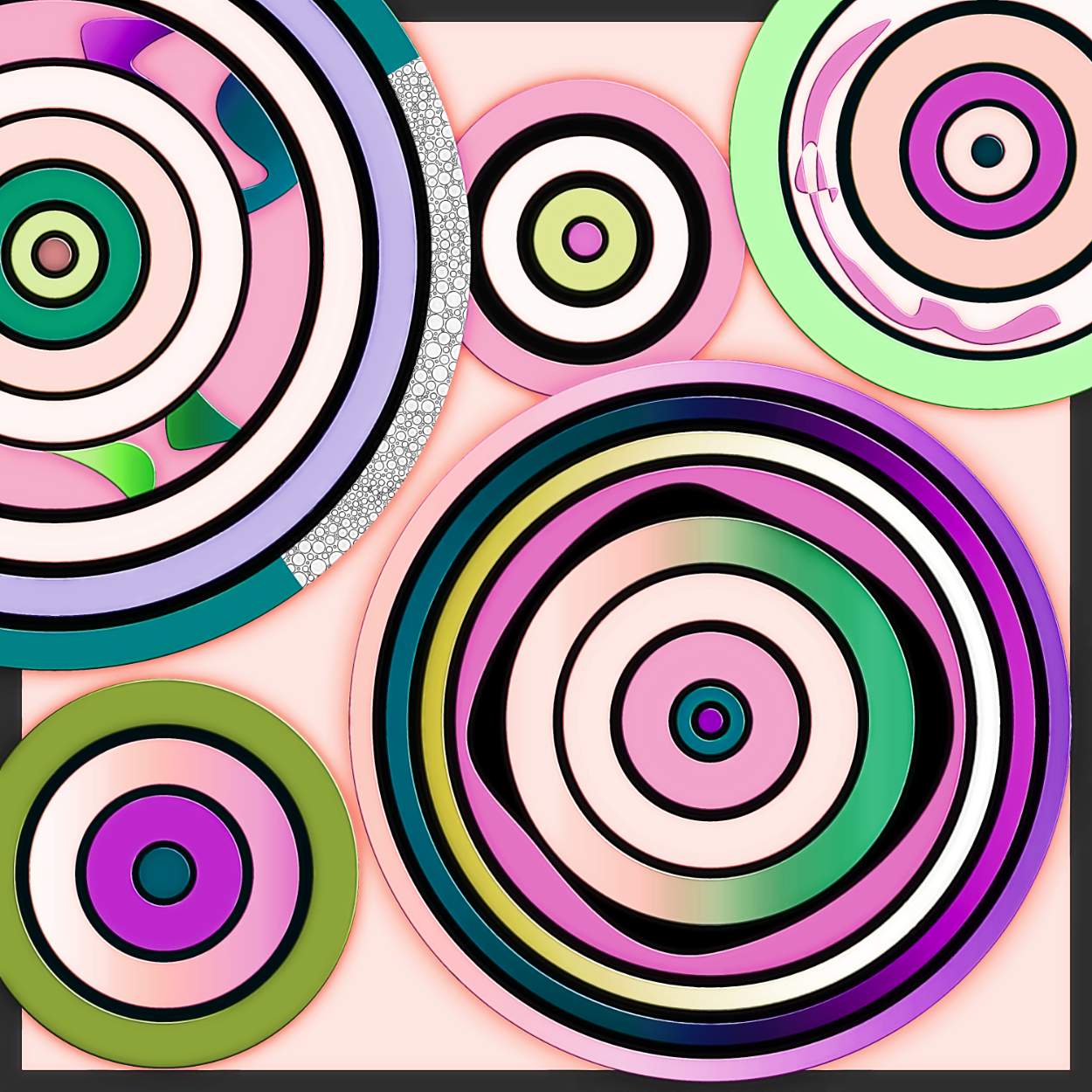 Solve kreise jigsaw puzzle online with 100 pieces