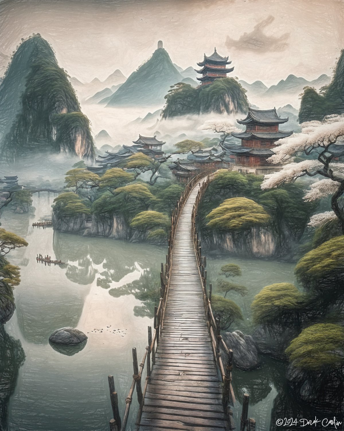Solve The Land of Temples jigsaw puzzle online with 80 pieces