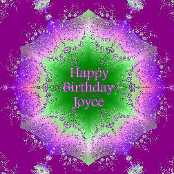 Solve Happy Birthday Joyce jigsaw puzzle online with 16 pieces