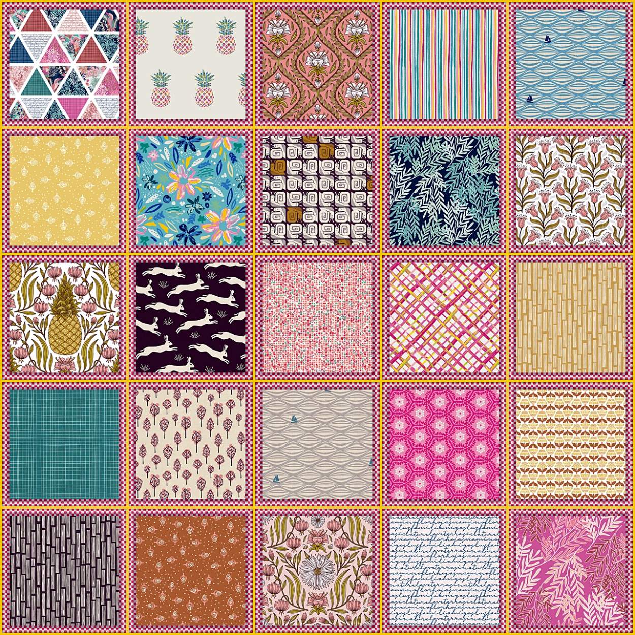 Solve bouncing bunnies jigsaw puzzle online with 100 pieces