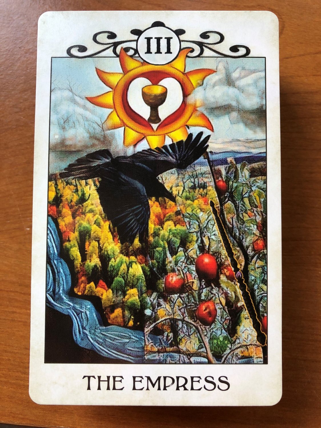 Solve Tarot 13 April jigsaw puzzle online with 48 pieces