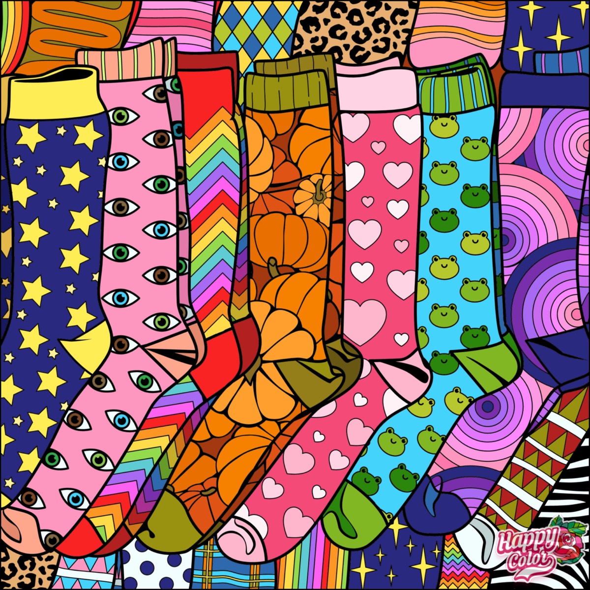 Solve Fun Socks jigsaw puzzle online with 400 pieces