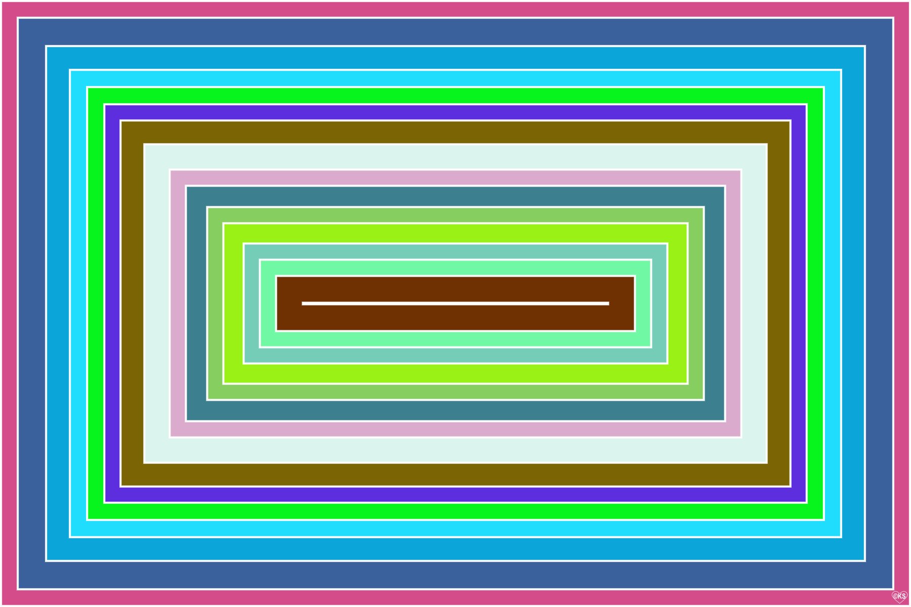 Solve Concentric Rectangles!! ~ M jigsaw puzzle online with 96 pieces