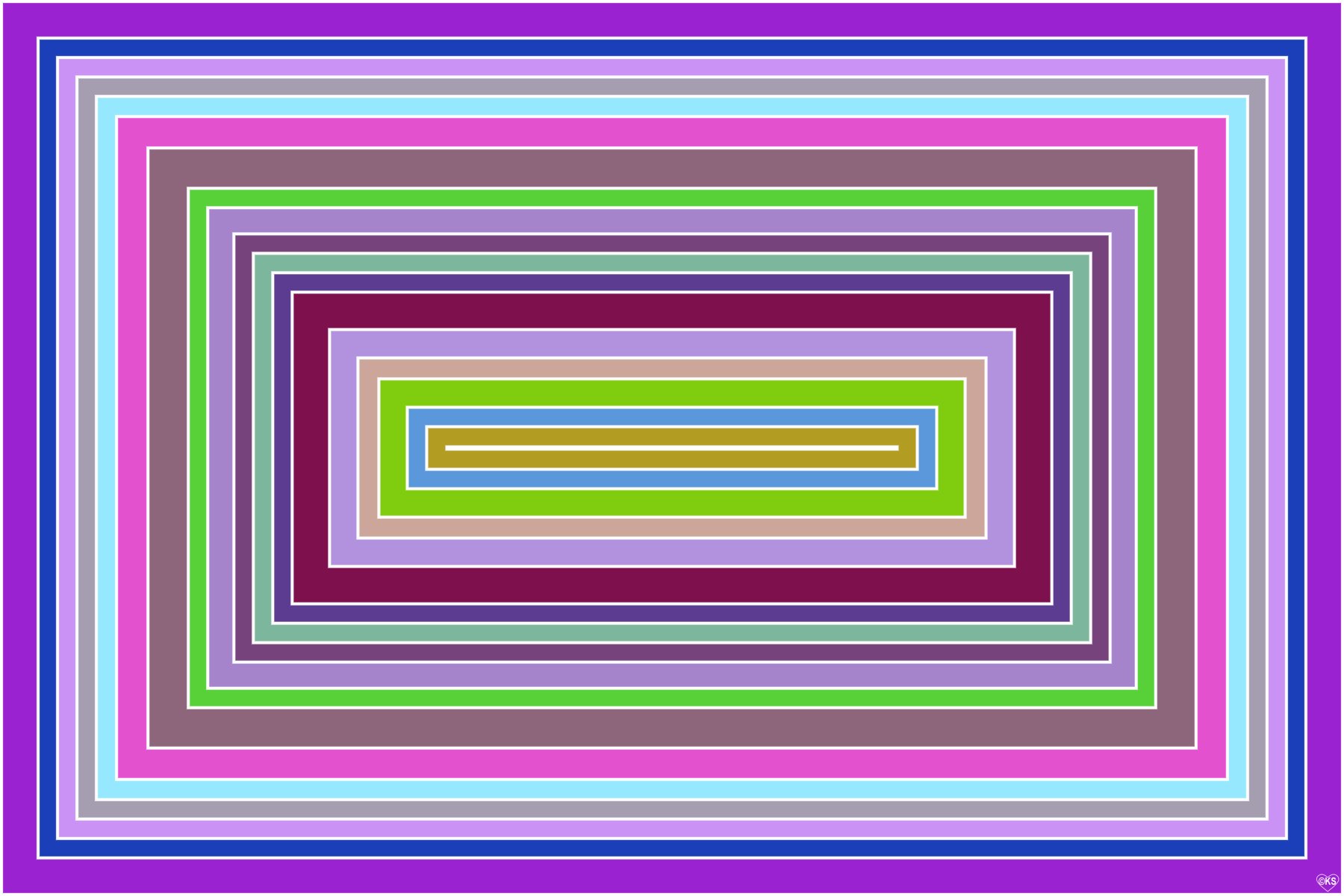 Solve Concentric Rectangles!! ~ M jigsaw puzzle online with 96 pieces