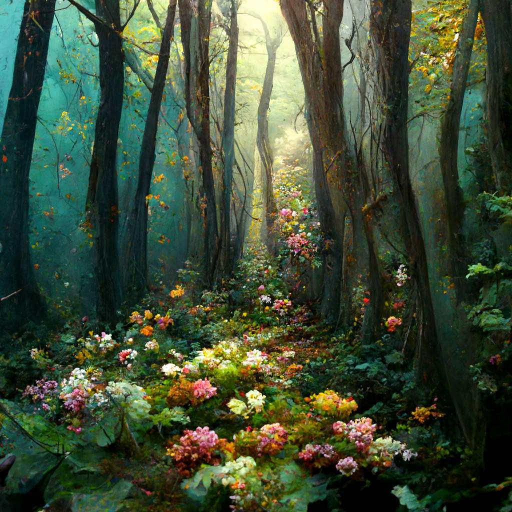Solve blooming forest jigsaw puzzle online with 100 pieces