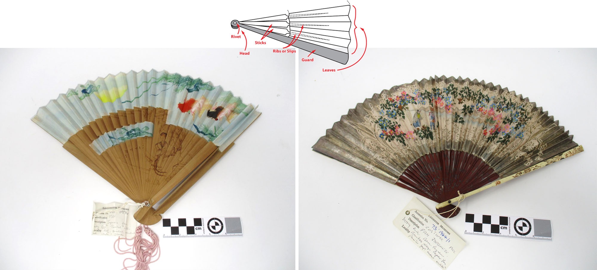 Solve 20th Century Japanese Folded Fans jigsaw puzzle online with 60 pieces