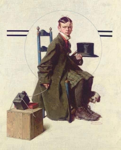 Solve Norman Rockwell jigsaw puzzle online with 30 pieces