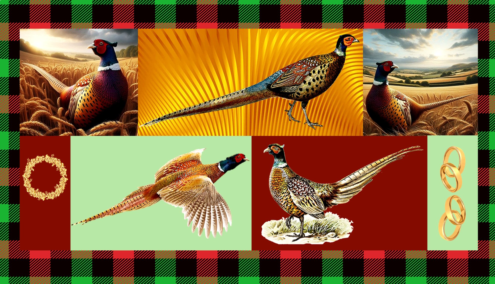 Solve Five Golden Rings jigsaw puzzle online with 91 pieces