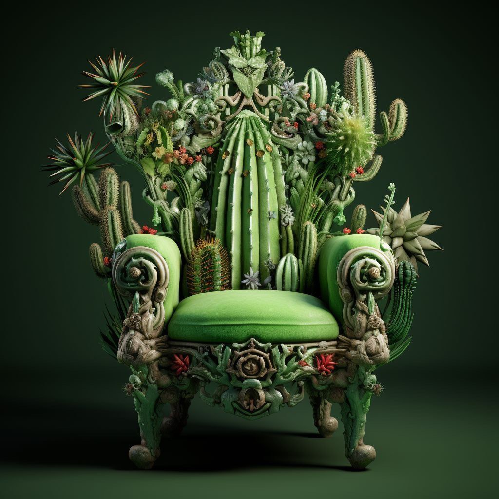 Solve "Cactus Chair" jigsaw puzzle online with 49 pieces