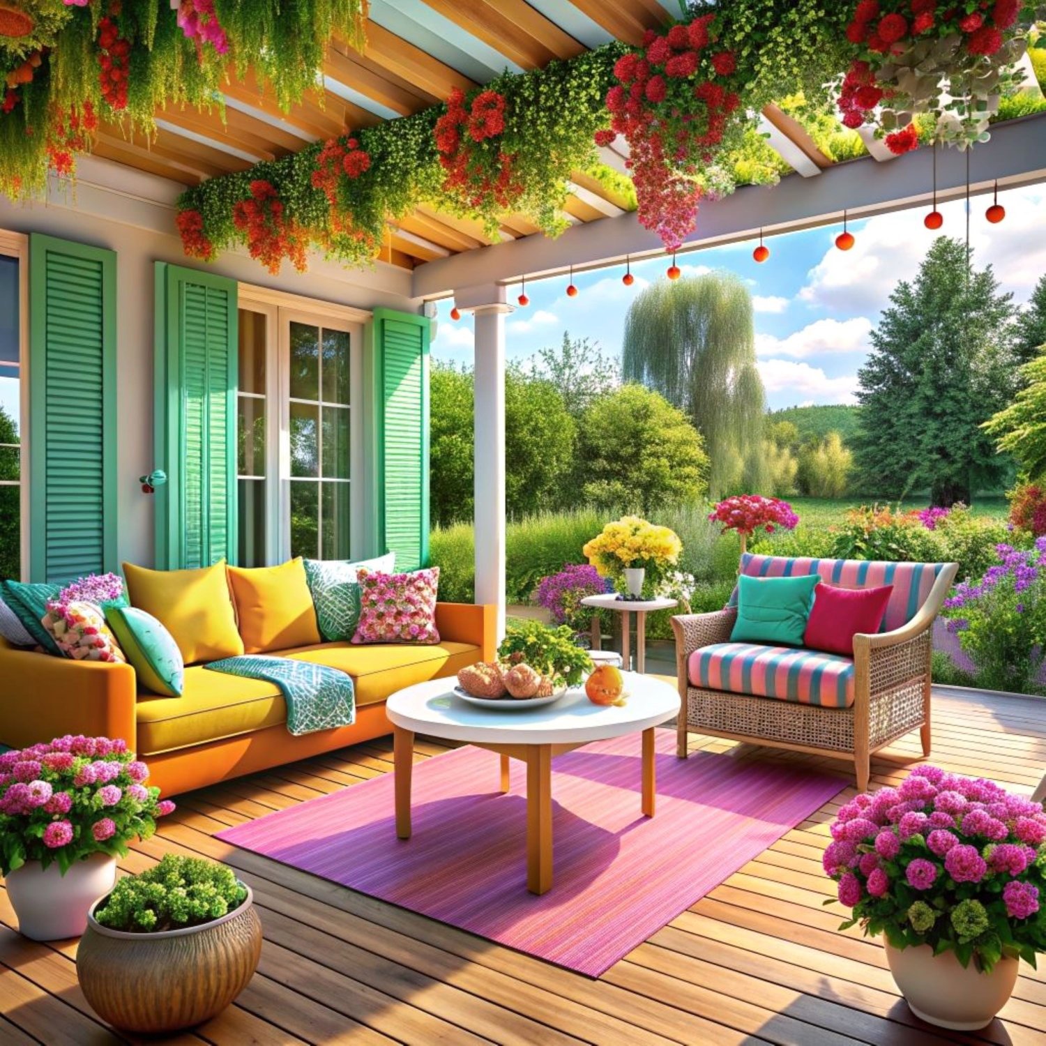 Solve Summer Terrace jigsaw puzzle online with 306 pieces