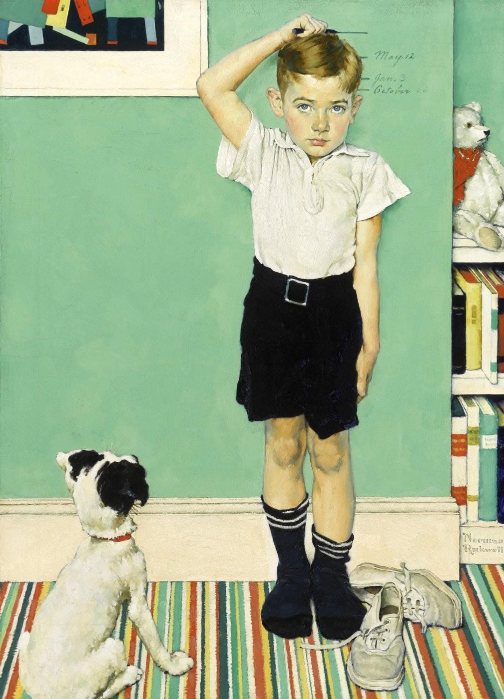 Solve Norman Rockwell jigsaw puzzle online with 35 pieces