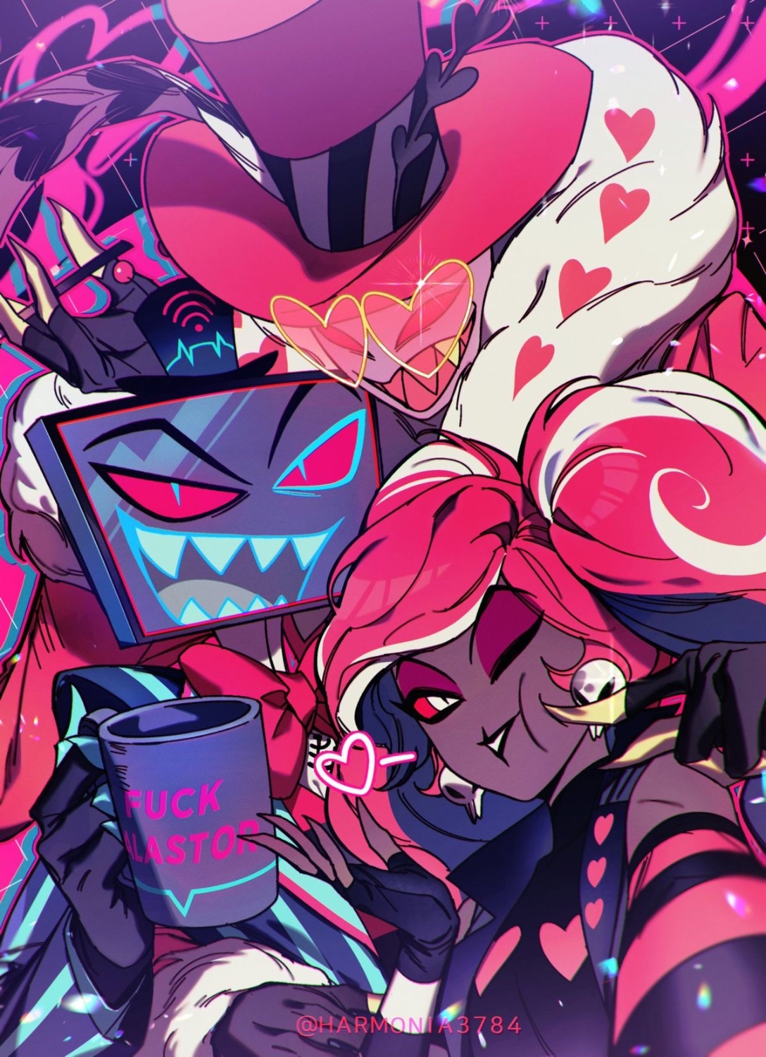 Solve The Vee's // Hazbin Hotel jigsaw puzzle online with 108 pieces