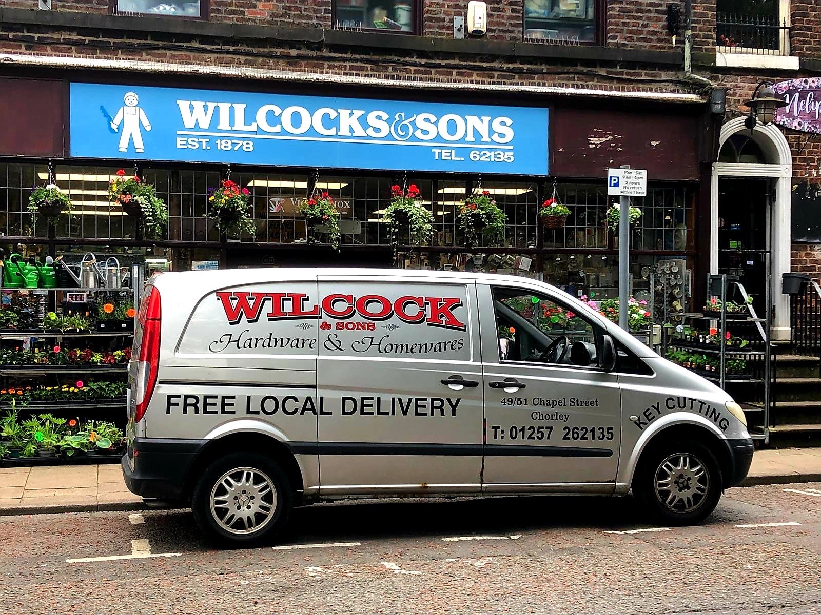 Solve Hardware Shop and Van, Chorley jigsaw puzzle online with 48 pieces