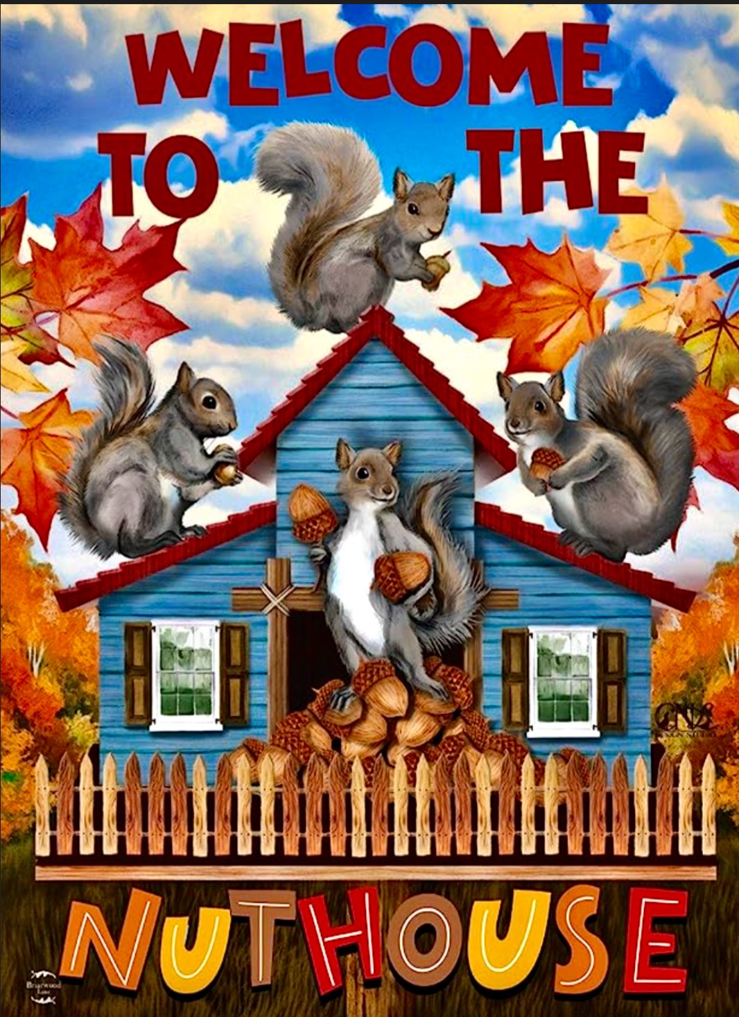 Solve 🍁🐿 The NutHouse 🐿🍁 jigsaw puzzle online with 88 pieces