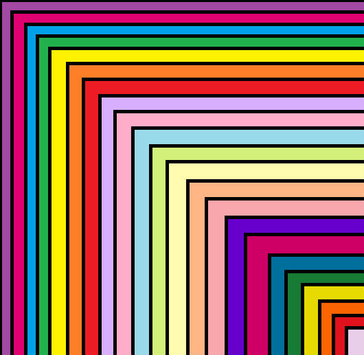 Solve Cool Colors Pattern jigsaw puzzle online with 25 pieces