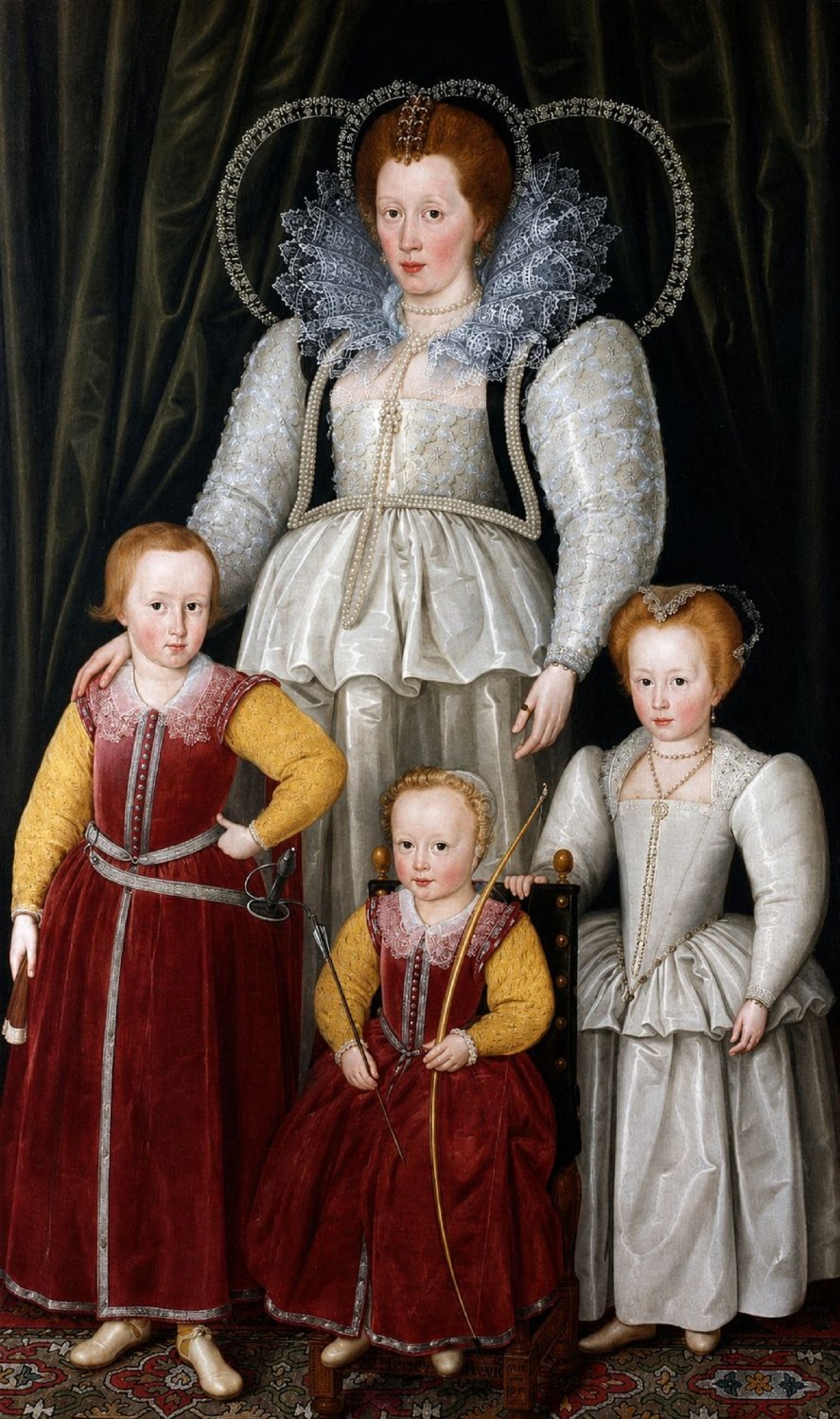 Solve Anne, Lady Pope with her Children, painted in 1596 jigsaw puzzle ...