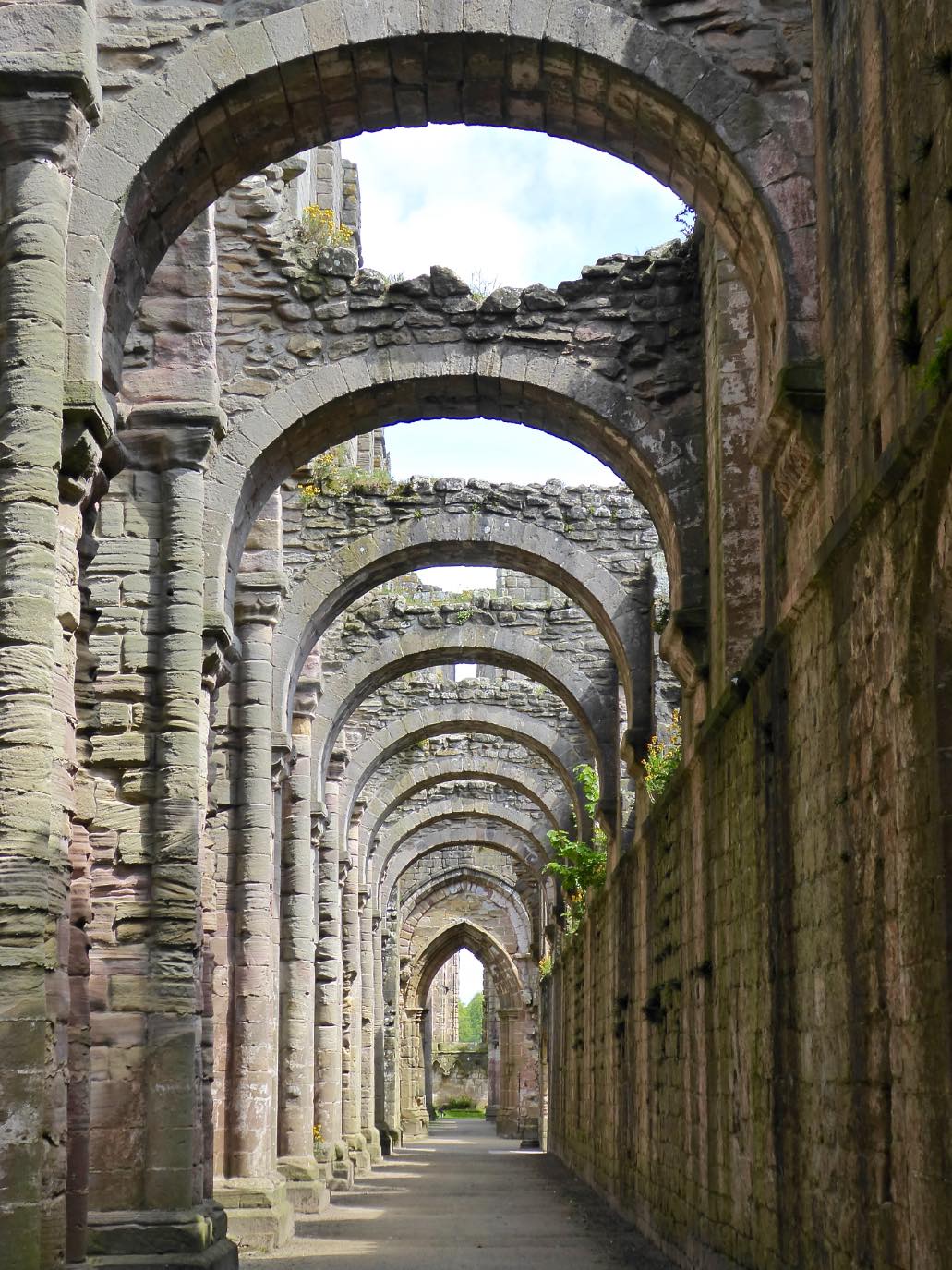 Solve Fountains Abbey jigsaw puzzle online with 99 pieces