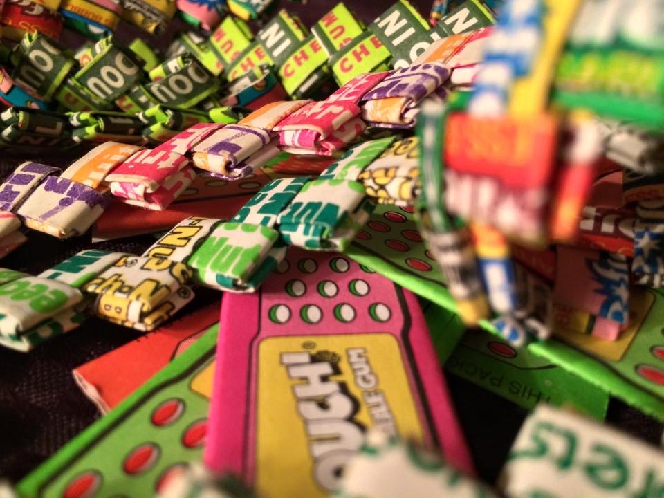 Solve Bloop, I still have this bubble gum wrapper chain I made it when