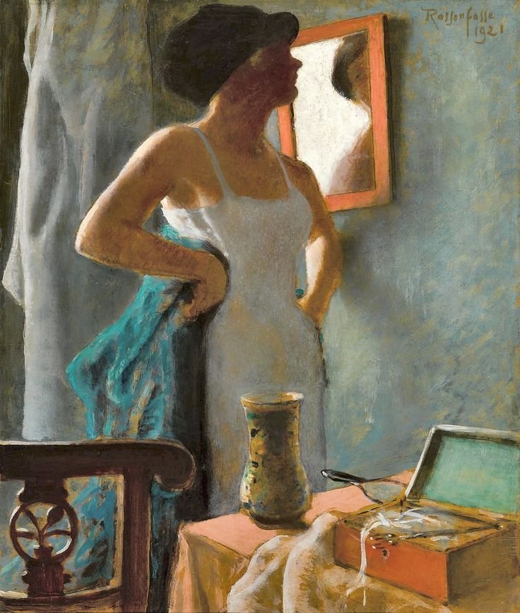 Femme nue accoudée, by Armand Rassenfosse (1928) : Print Engraving