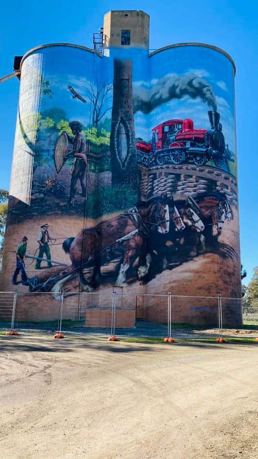 Solve Part of the silo art track in Australia jigsaw puzzle online with ...