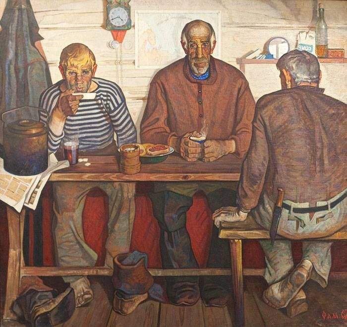 Solve Samarin Vyacheslav Fedorovich (Russie, 1938) taverne Pomori 1967 ...