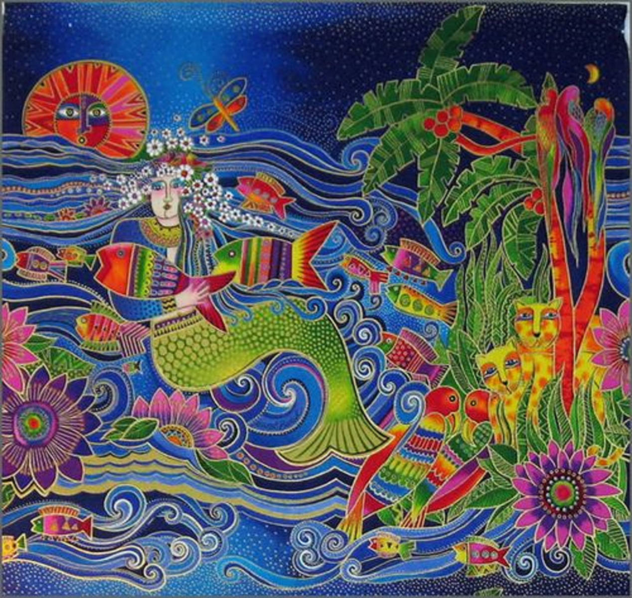 Solve Mermaid jigsaw puzzle online with 420 pieces
