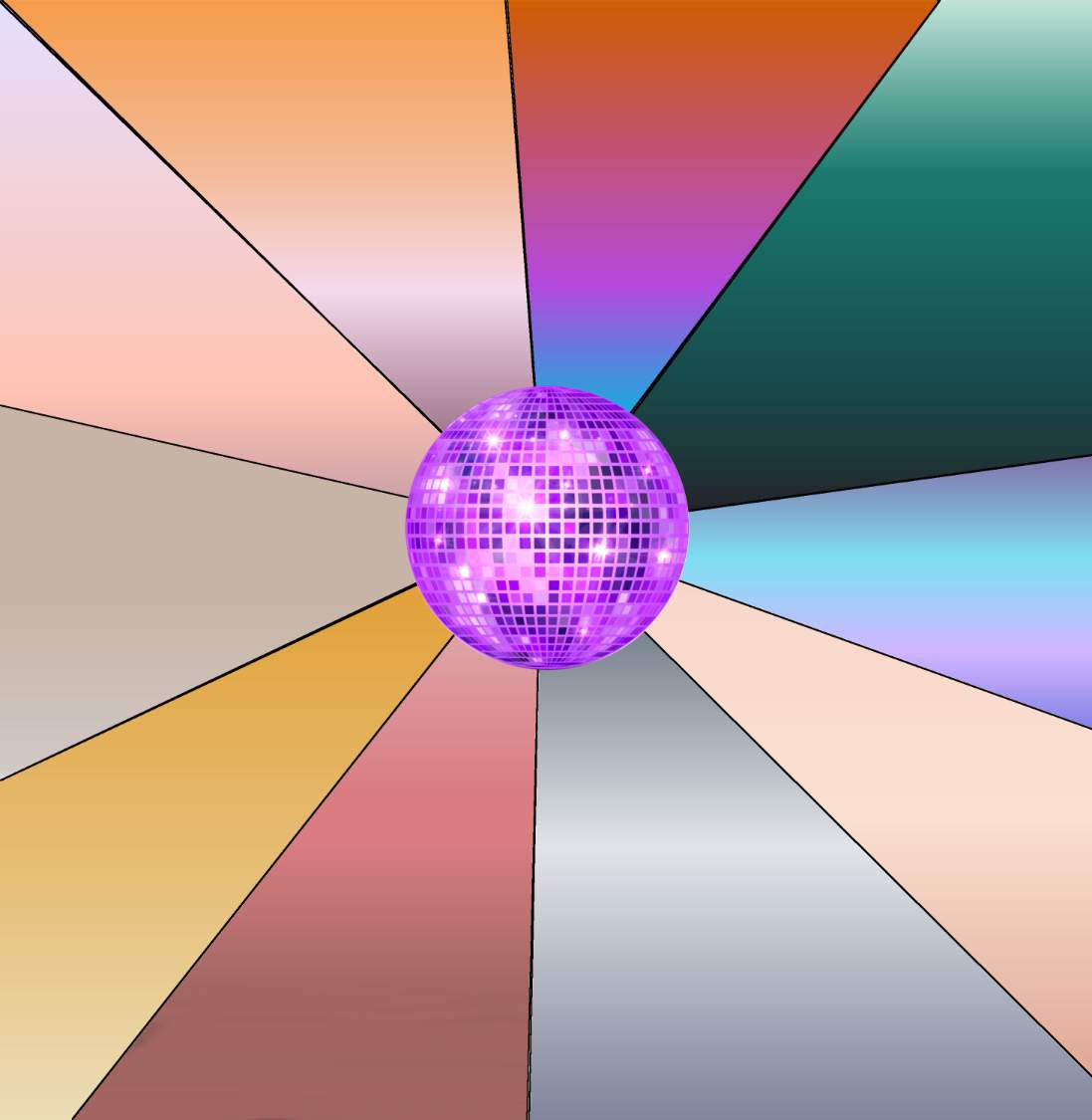 Solve DISCO BALL jigsaw puzzle online with 36 pieces
