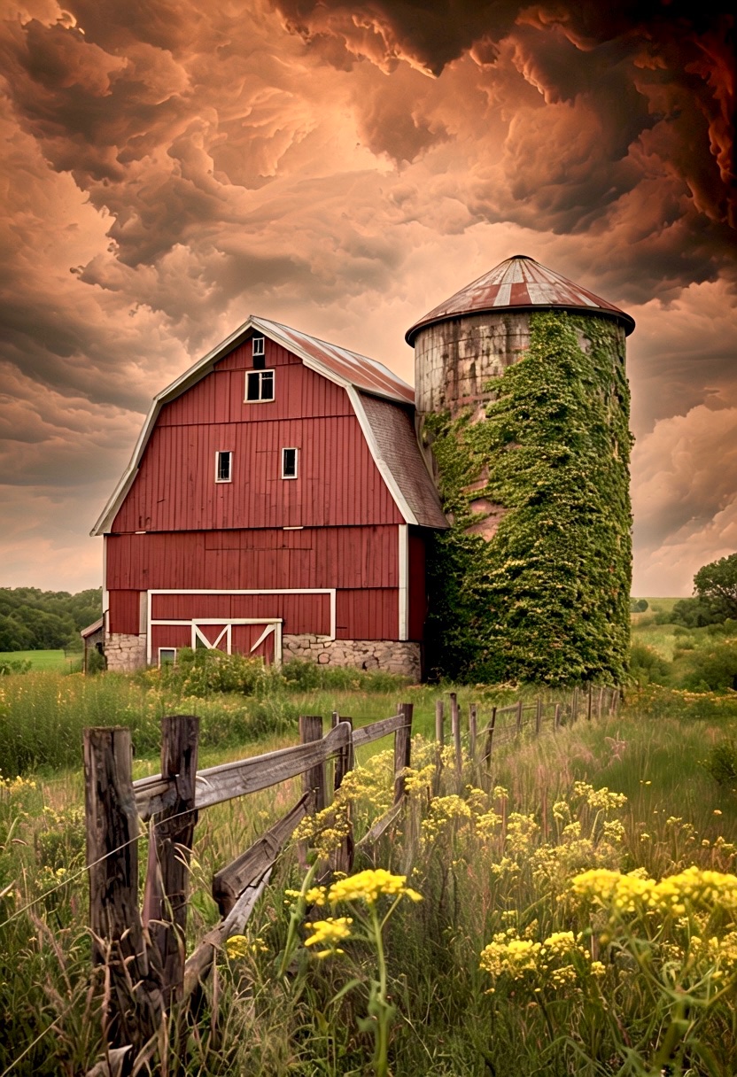 Solve Ivy on the Silo (resize 12 - 300) jigsaw puzzle online with 88 pieces
