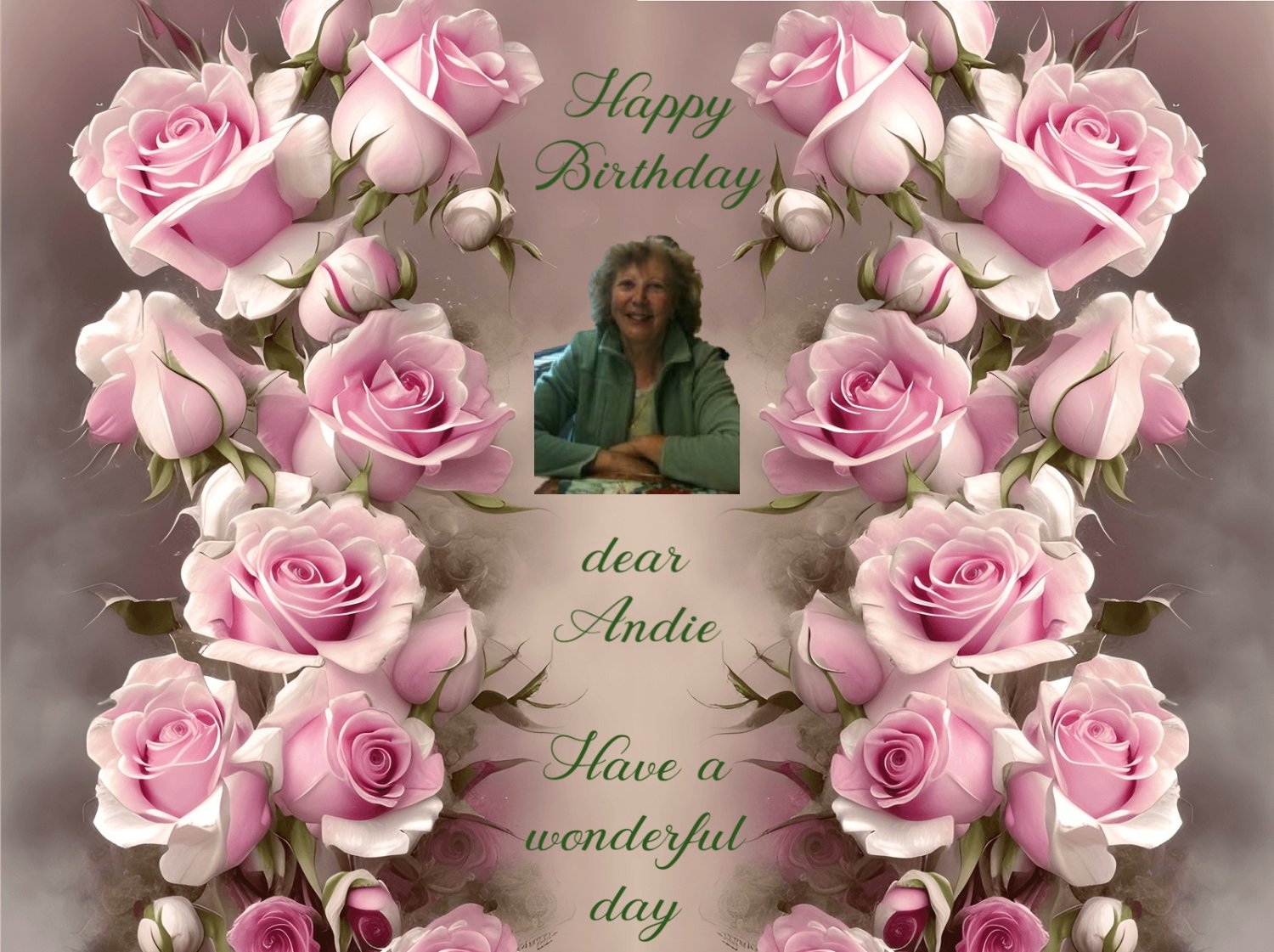 Solve Happy Birthday dear Andie (Andie2a1383) jigsaw puzzle online with
