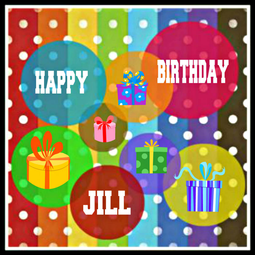 Solve Happy Birthday, Jill (jill4art) jigsaw puzzle online