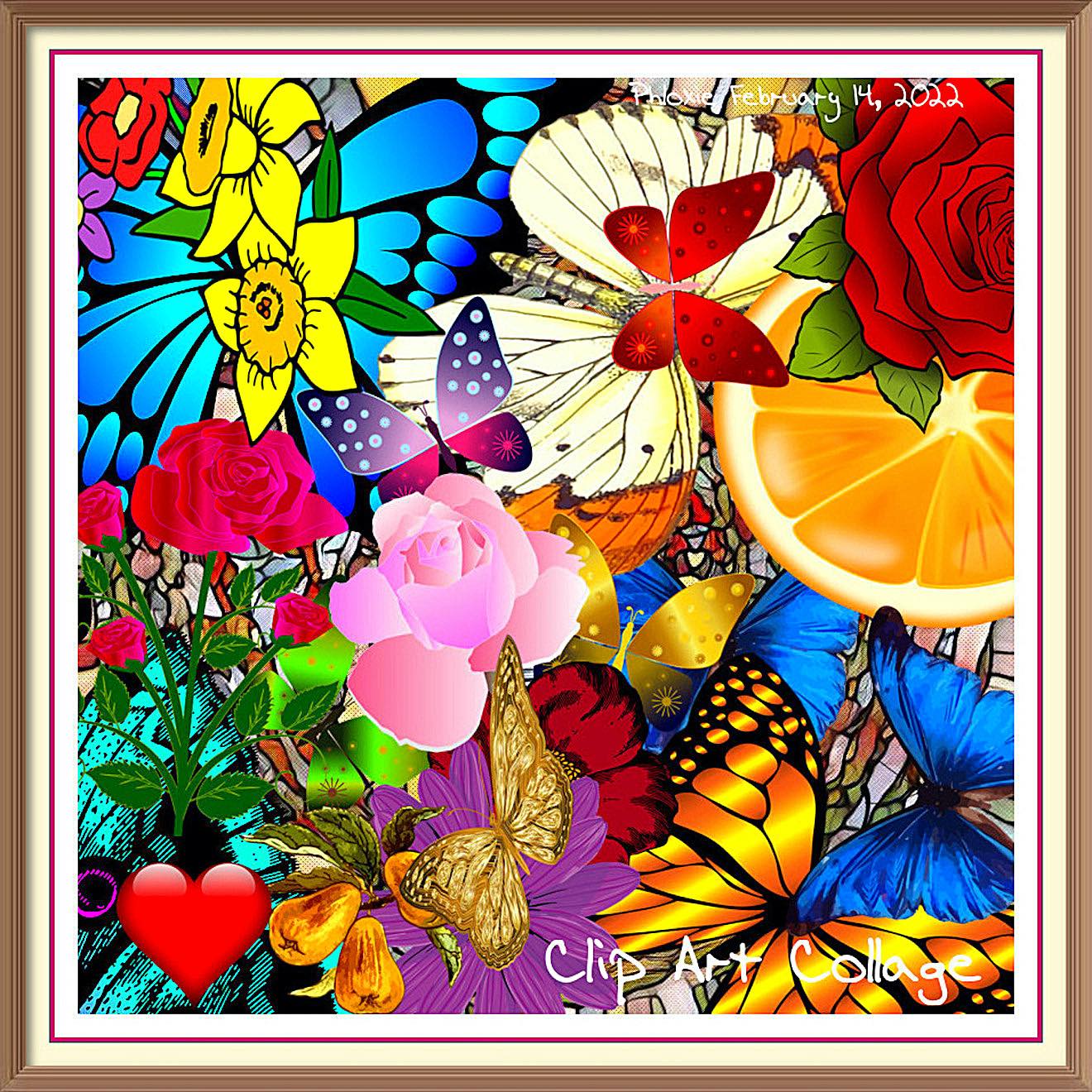Solve Clip Art Collage jigsaw puzzle online with 441 pieces