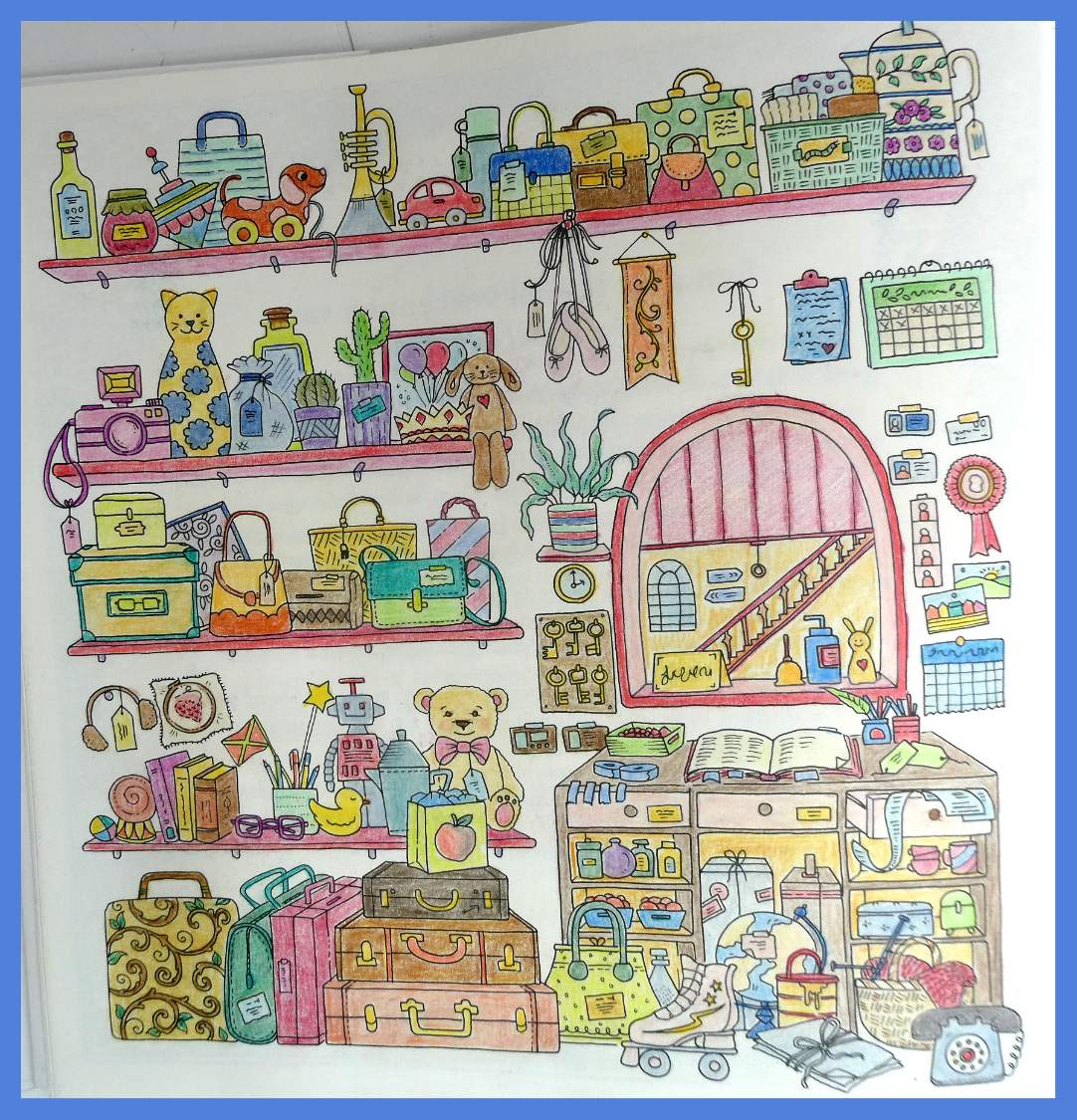 Solve Self colored drawings, from the book by Johanna Basford. jigsaw