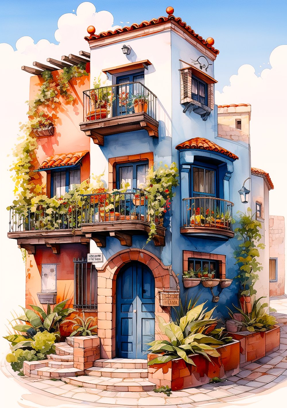Solve Corner Apartment For Rent jigsaw puzzle online with 88 pieces