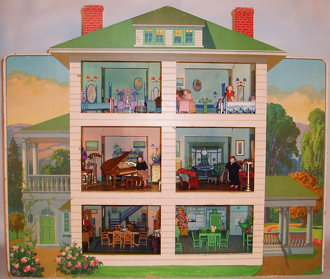 Solve Dollhouse jigsaw puzzle online with 56 pieces