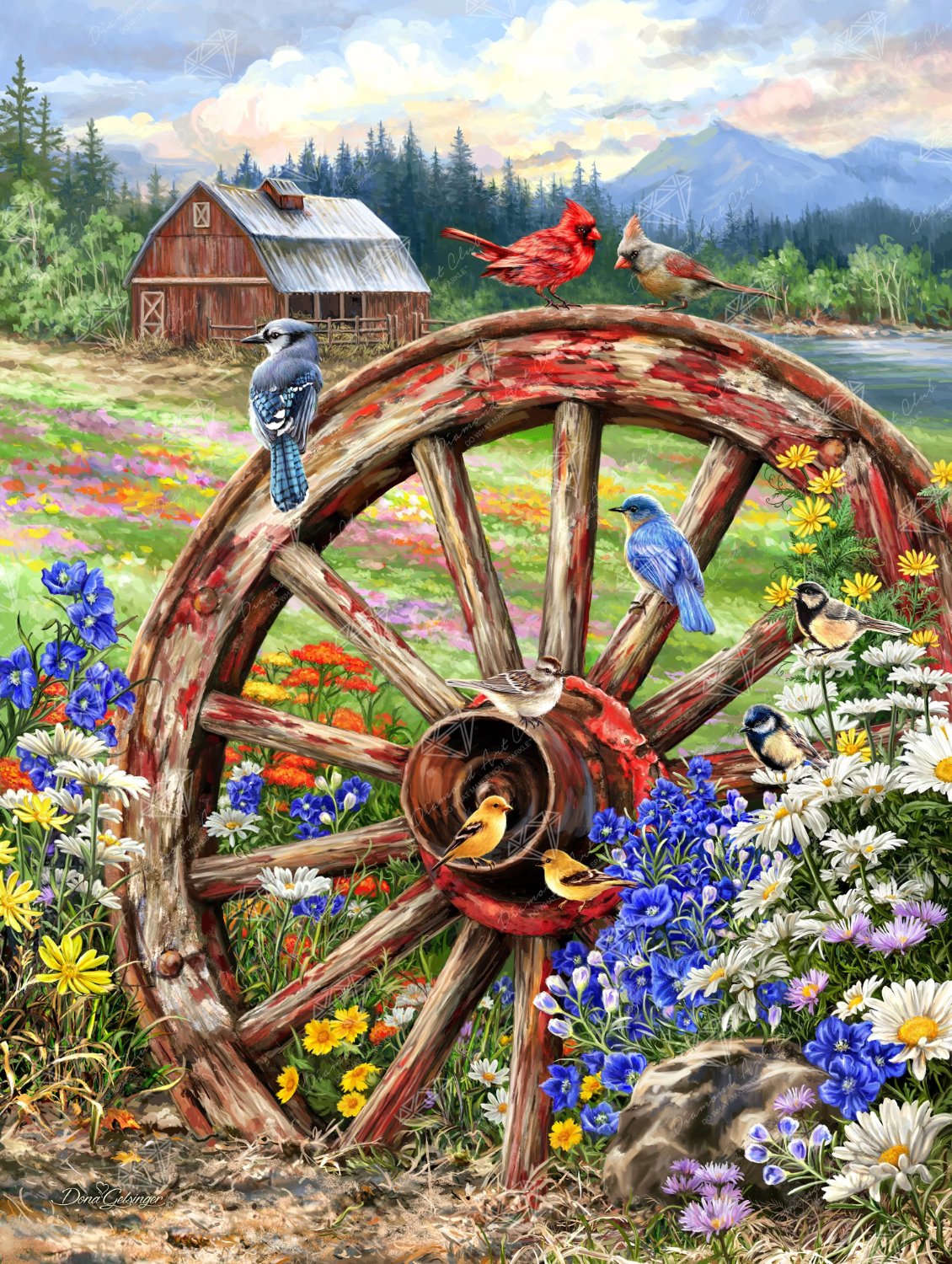 Solve The Wagon Wheel jigsaw puzzle online with 80 pieces