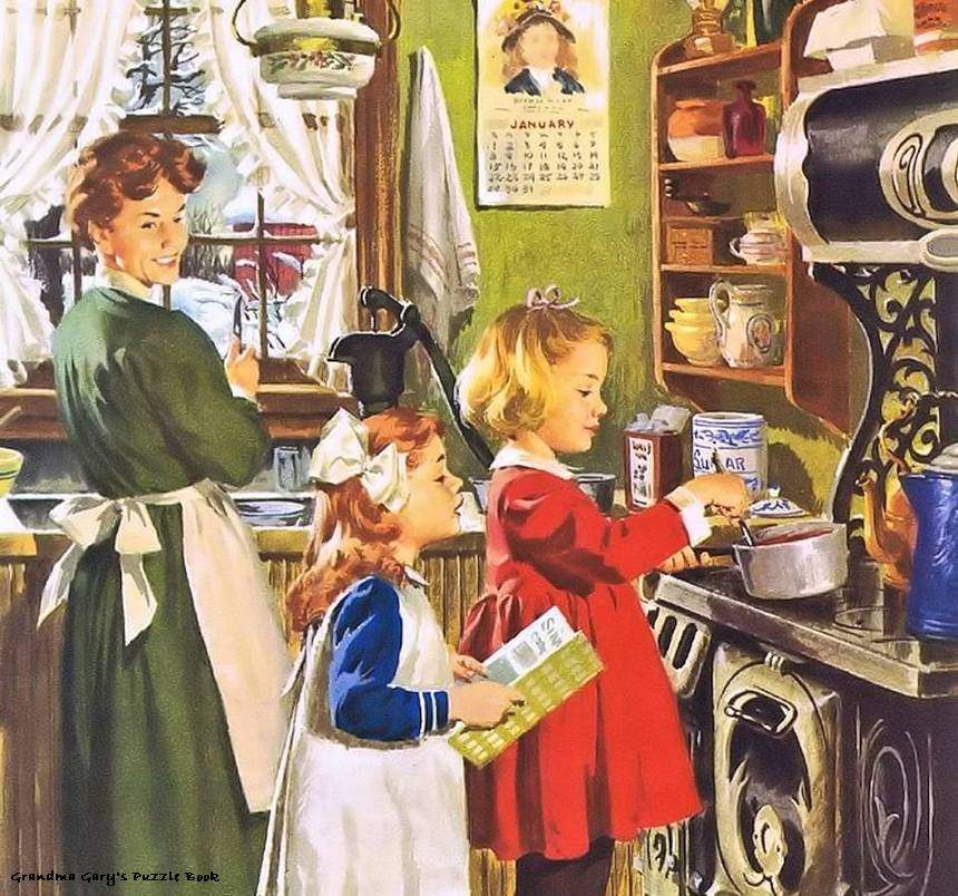 Solve Norman Rockwell jigsaw puzzle online with 90 pieces