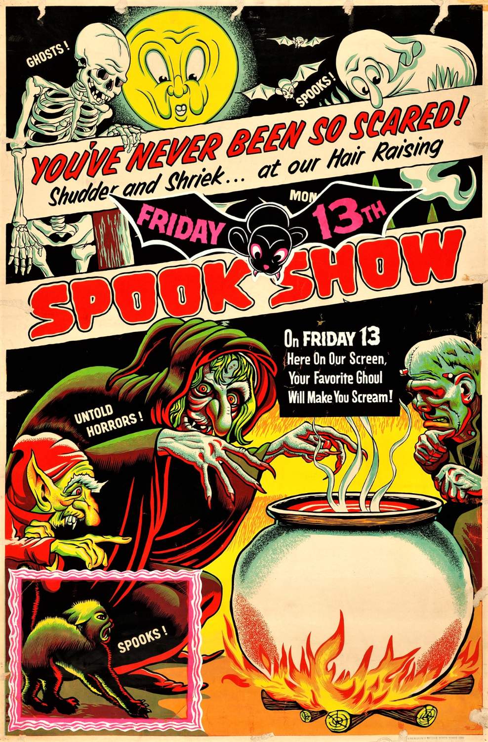 Solve Friday the 13th. Spook Show (Late 1940’s - Early 1950’s) jigsaw ...