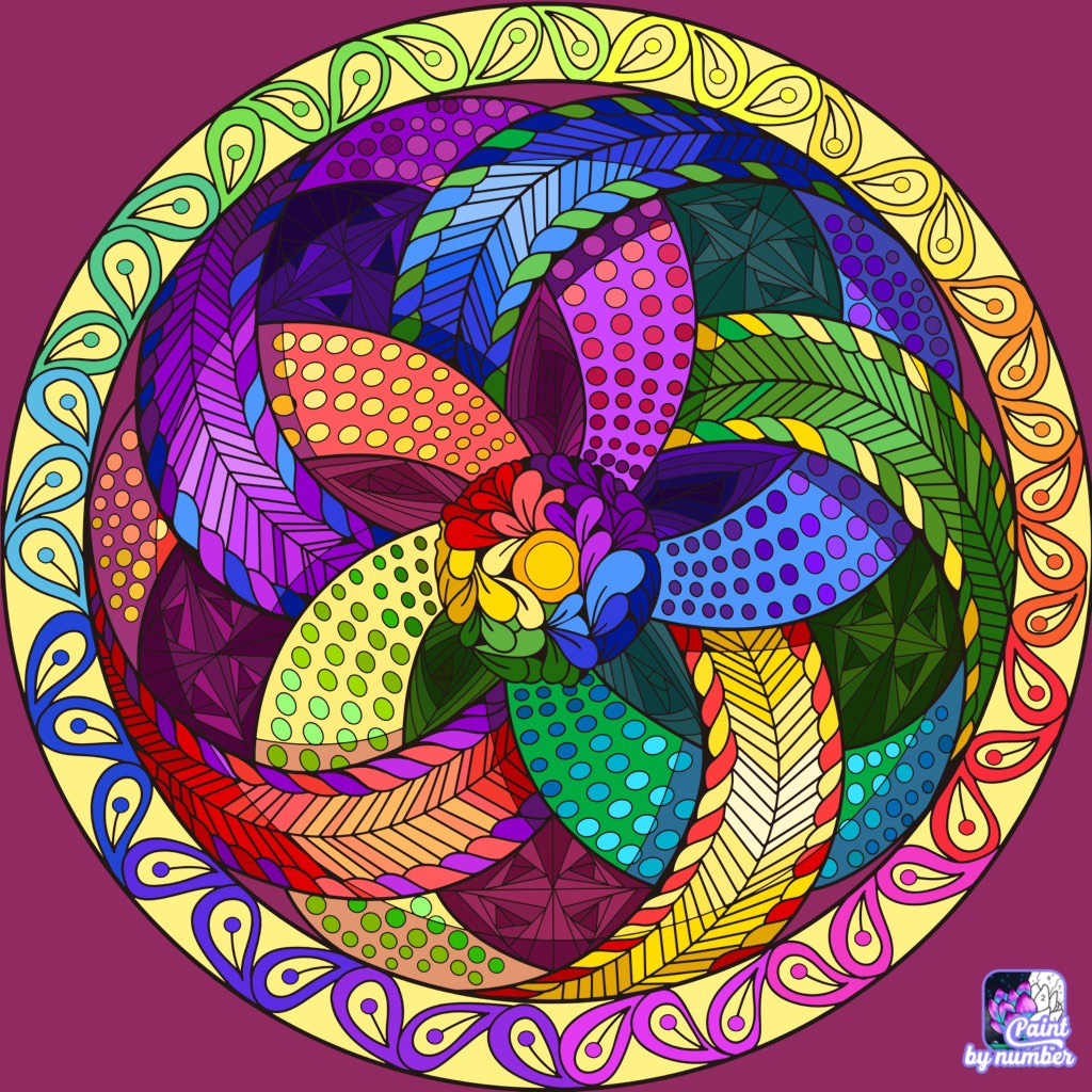 Solve Paint by number jigsaw puzzle online with 100 pieces