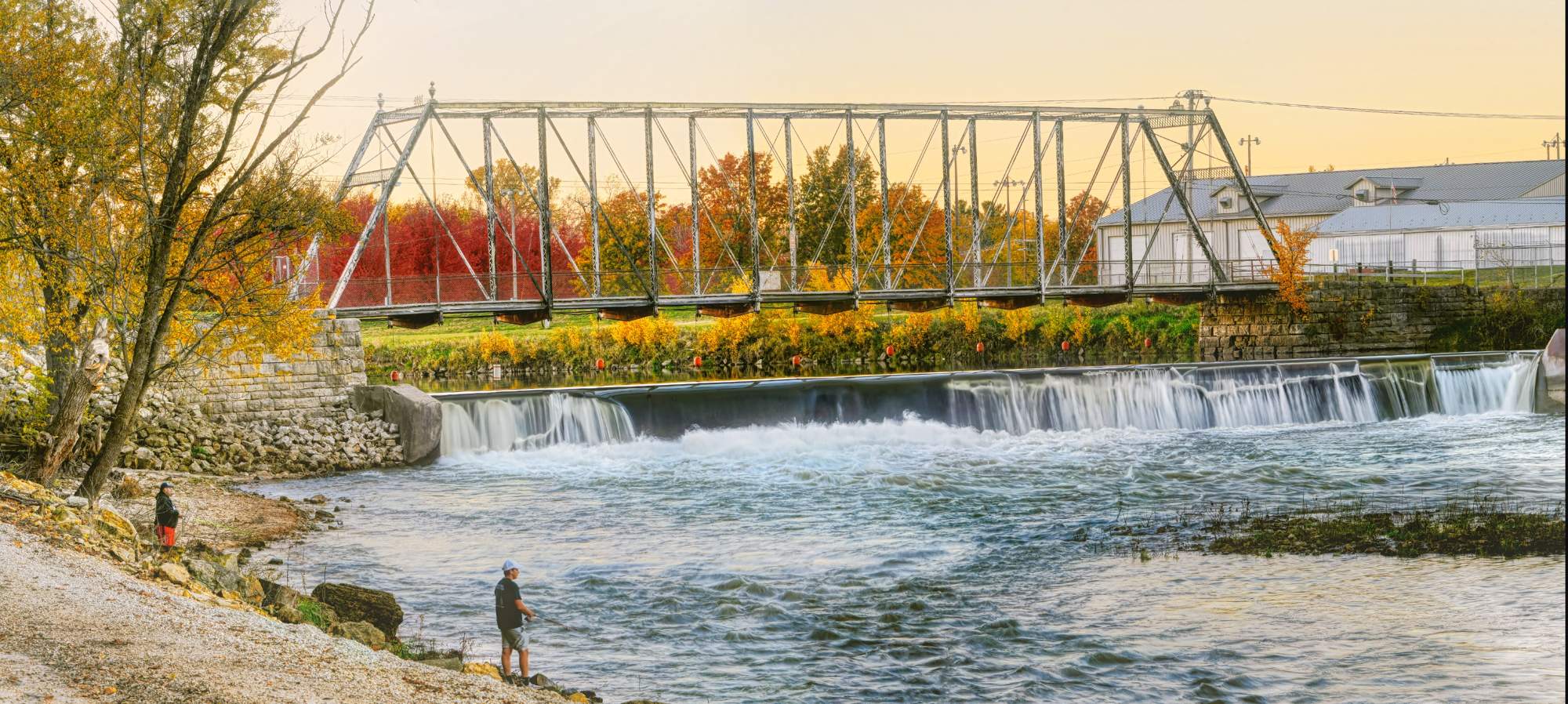 Jigsaw Puzzle Anamosa Wapsi River bridge 528 pieces Jigidi