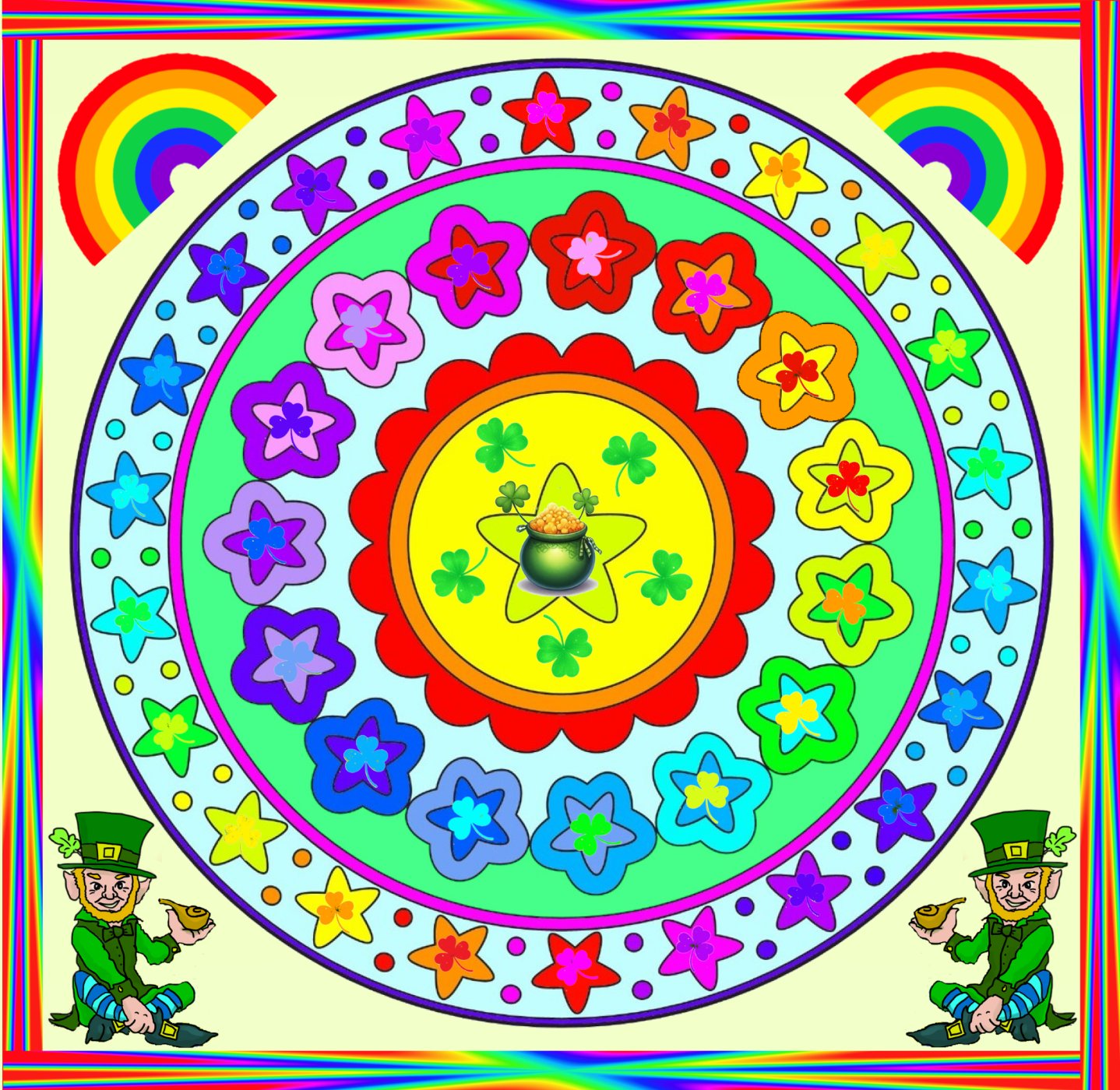 st patricks day mandalas