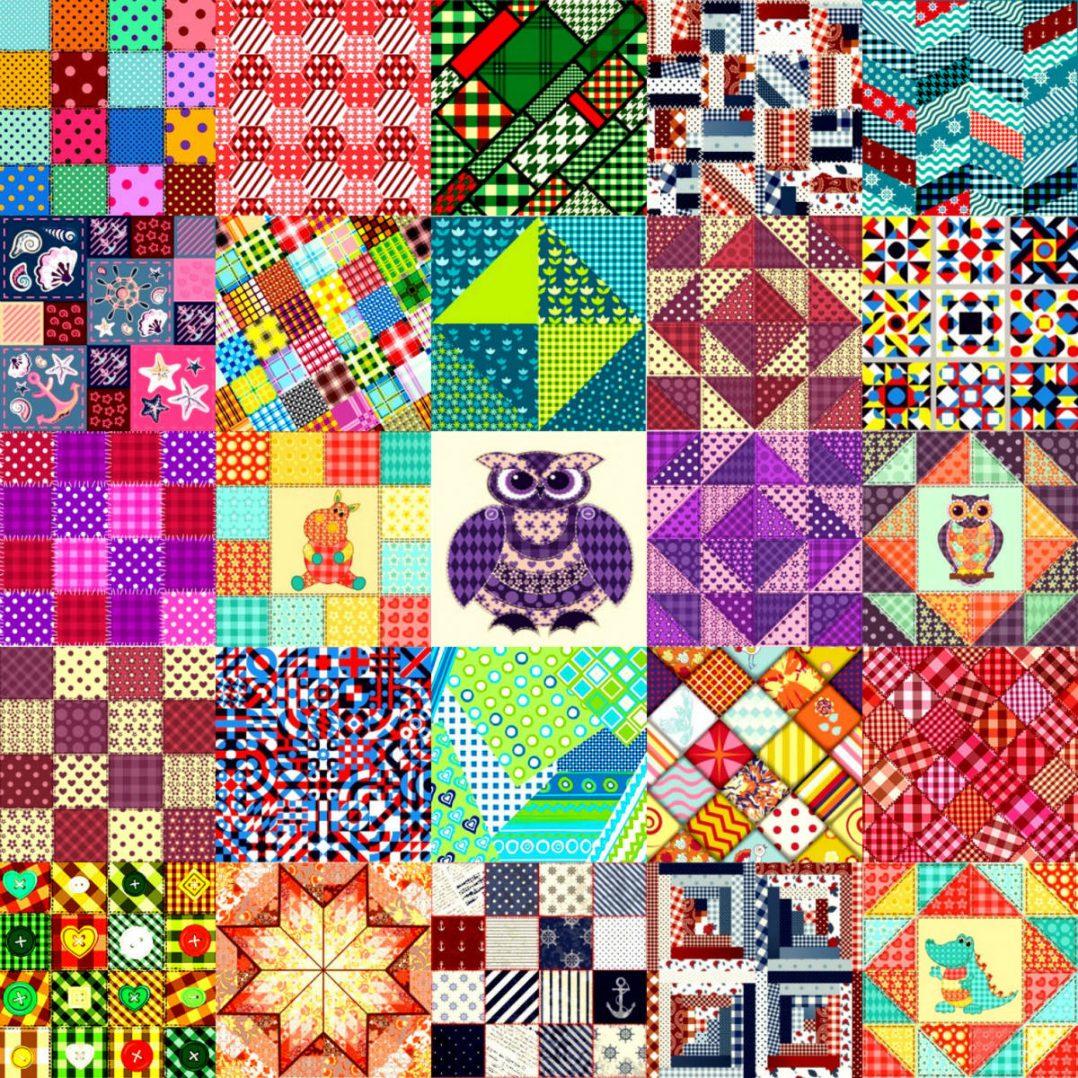 Solve Quilts 468 jigsaw puzzle online with 324 pieces