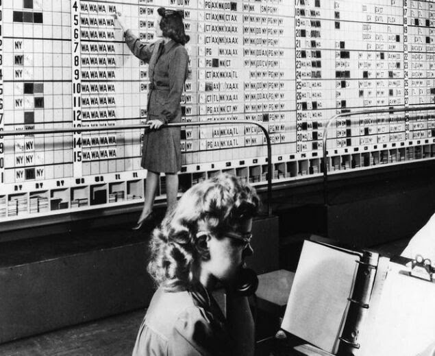 Solve This is what airline reservations looked like before computers