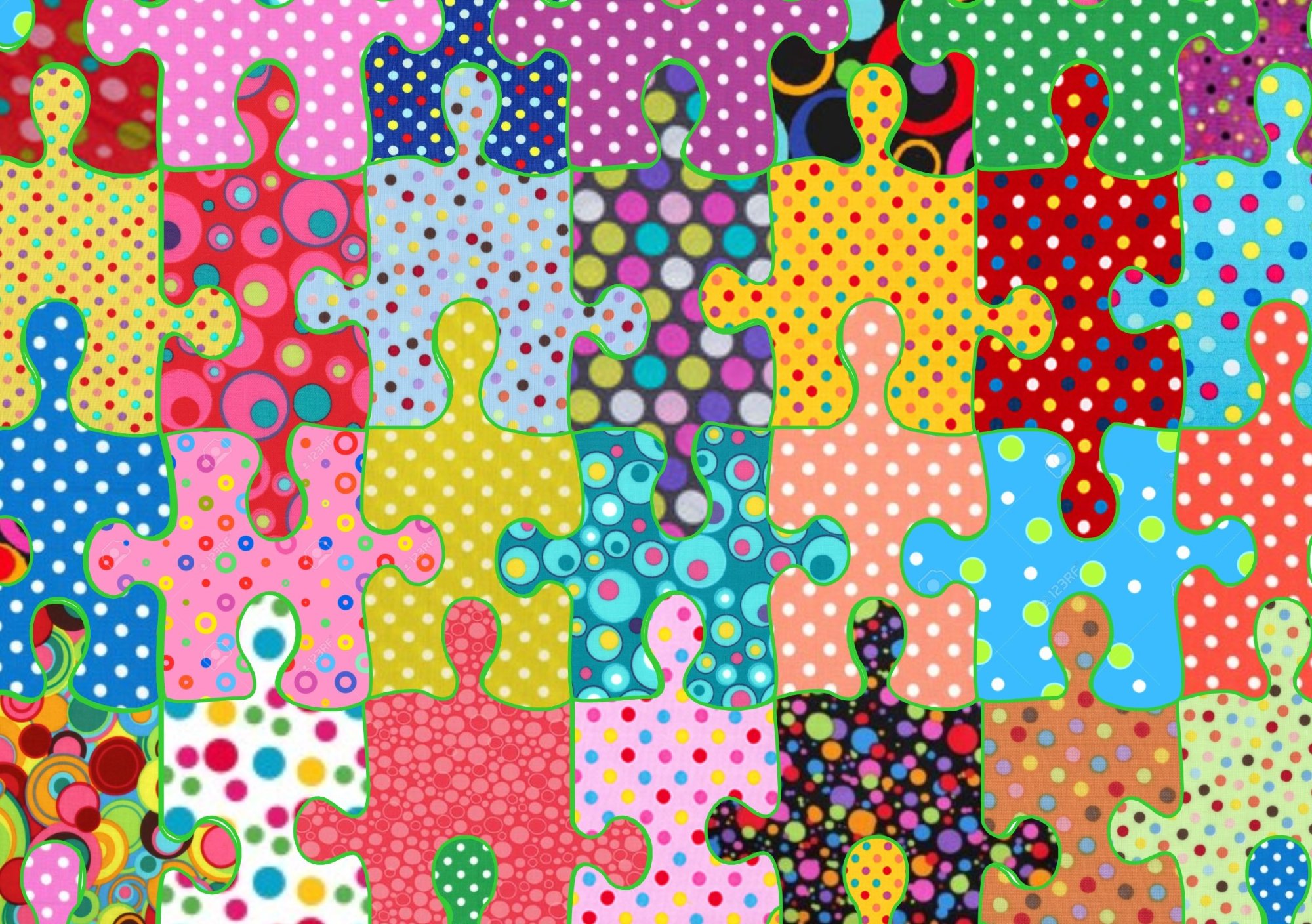 Solve Dotty Monday large jigsaw puzzle online with 176 pieces