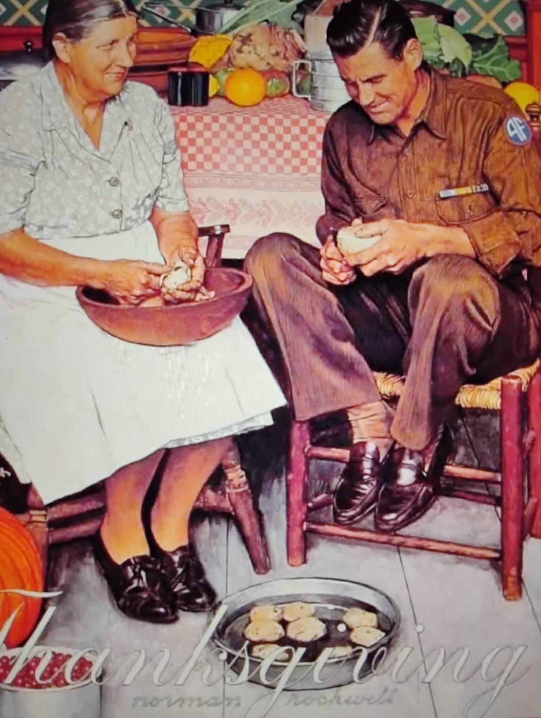Solve Norman Rockwell jigsaw puzzle online with 35 pieces