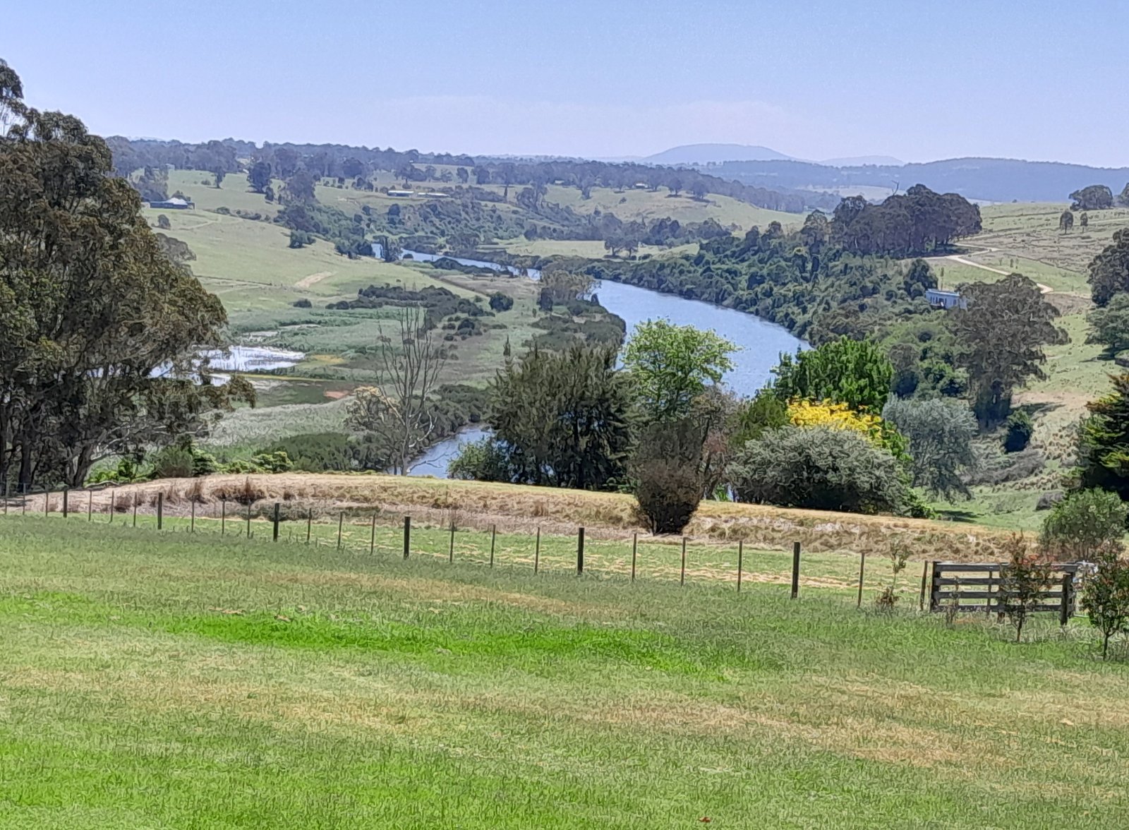 Solve Nicholson River and valley, Vic Aus jigsaw puzzle online with 48