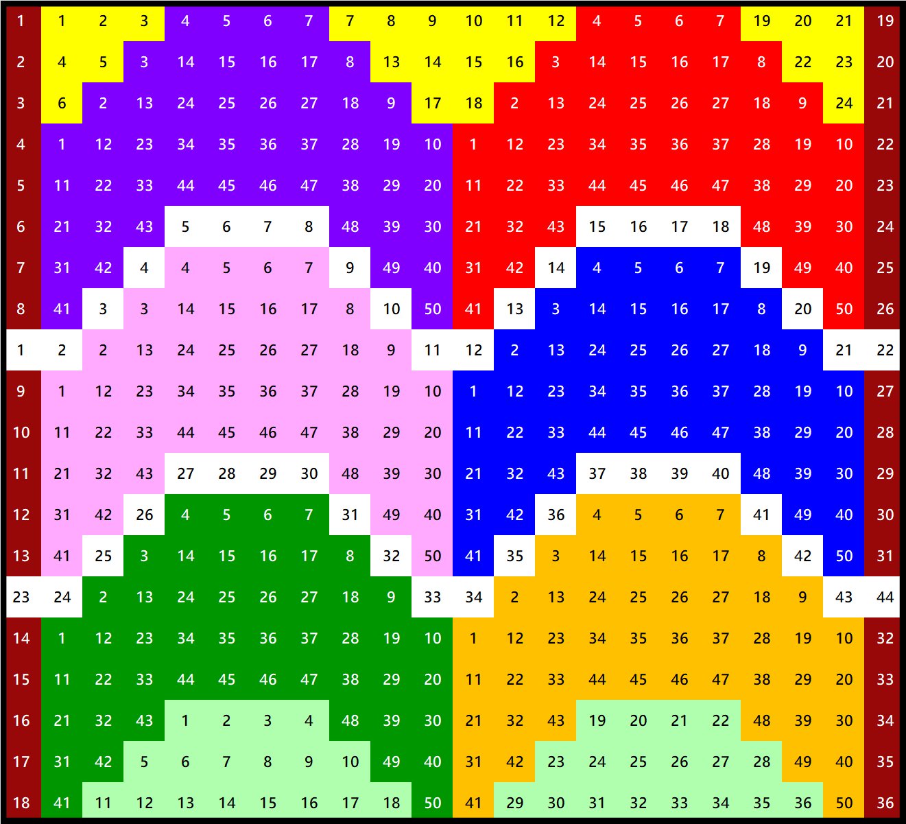 Solve Number 1443 space invaders 440 jigsaw puzzle online with 440 pieces