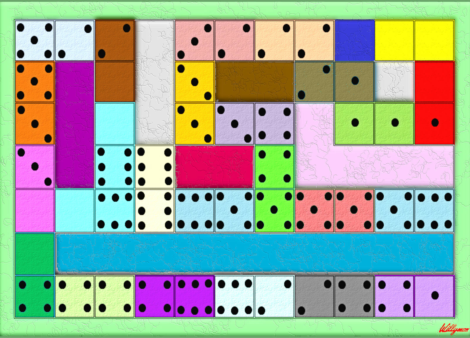 Solve DOMINO- 513 jigsaw puzzle online with 513 pieces