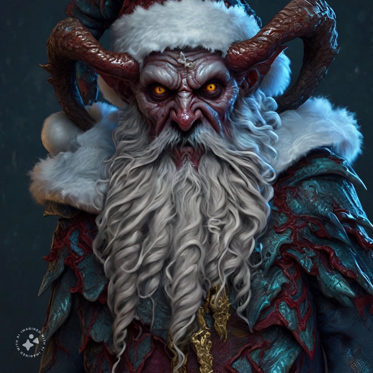 Solve Evil santa for dnd jigsaw puzzle online with 196 pieces