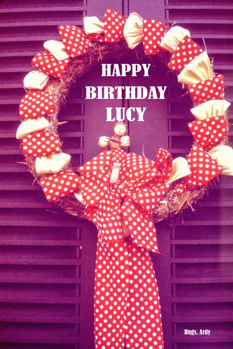 Solve Happy Birthday, Lucy (Grandmalucy) jigsaw puzzle online with 12