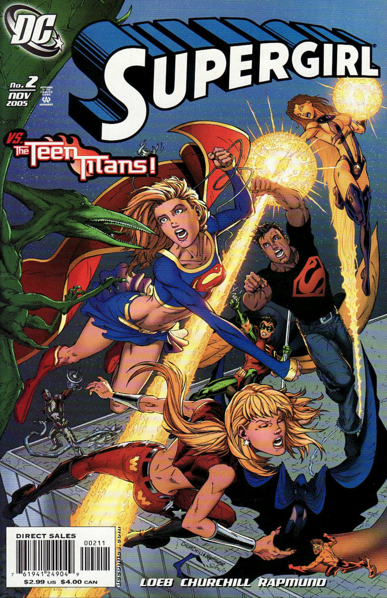 Solve SUPERGIRL VS THE TEEN TITANS jigsaw puzzle online with 260 pieces